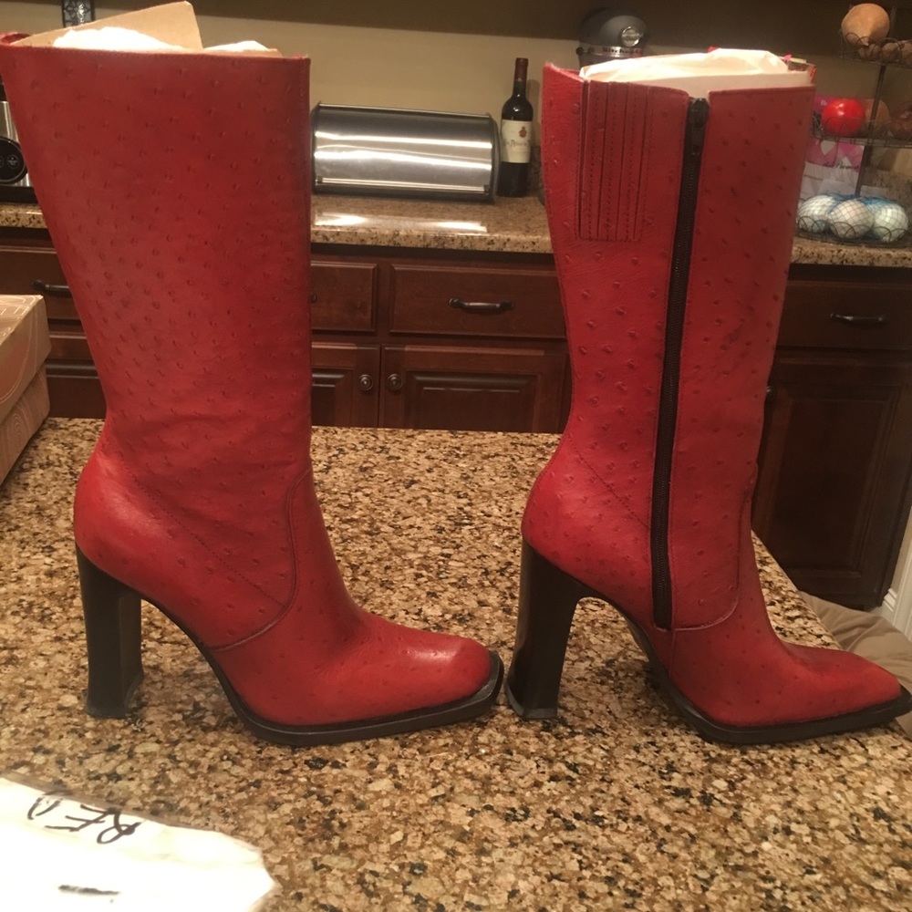 Ostrich boots